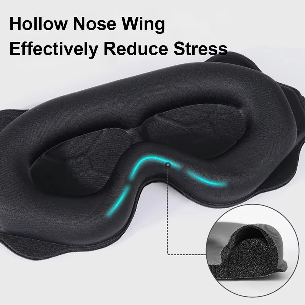 3D Sleeping Mask Block Out Light Soft Padded Sleep Mask for Eyes Slaapmasker Eye Shade Blindfold Sleeping Aid Face Mask Eyepatch