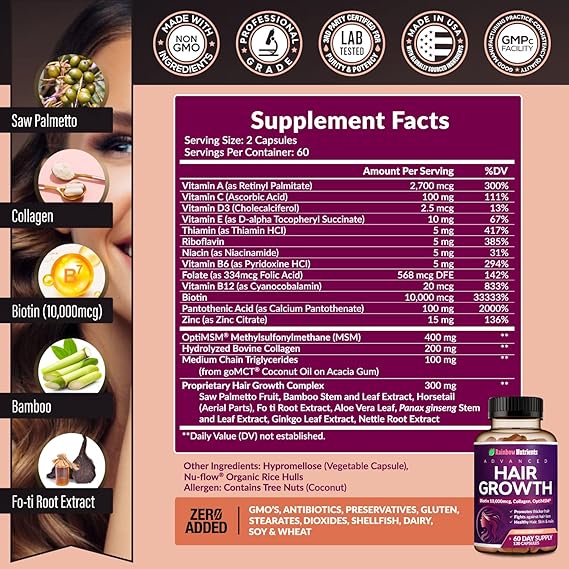 Oracluxe 24 In 1 Hair Growth Vitamins