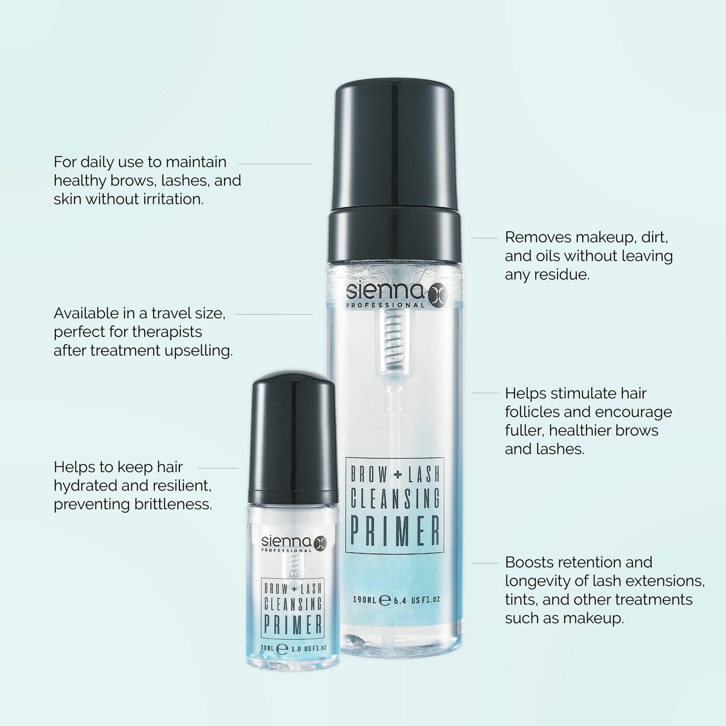 Oracluxe Sienna X 2 in 1 Brow & Lash Cleanser | pH - oracluxe