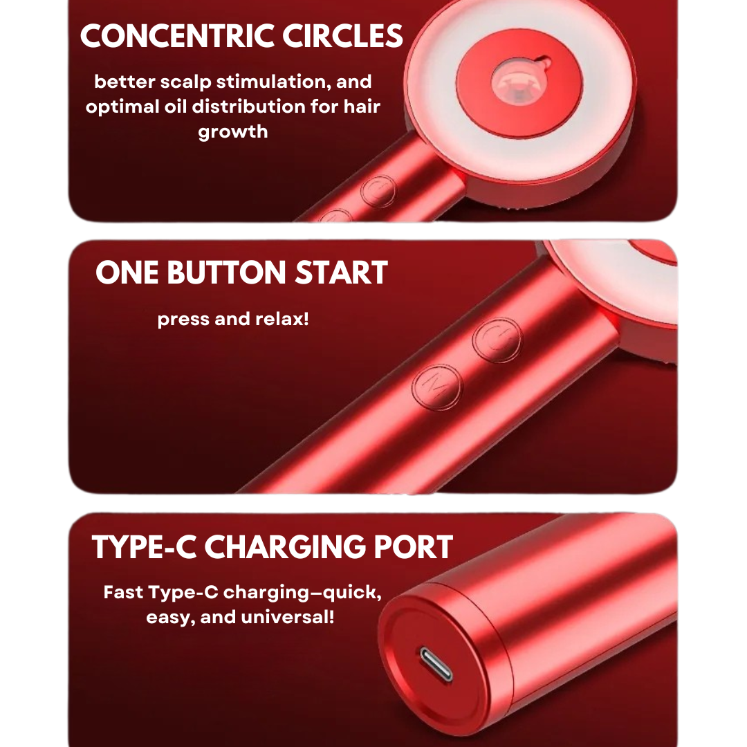 Oracluxe Hair Grow PRO - Red Light Therapy & Deep Scalp Stimulation