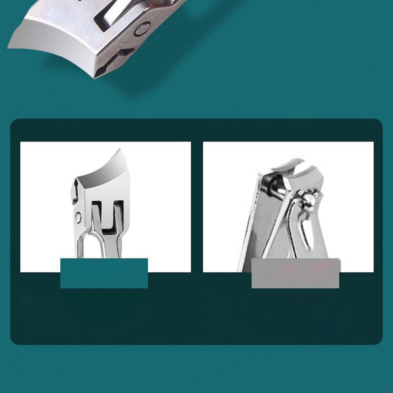 Oracluxe Wide Jaw Opening Anti-Splash Slanted Nail Clipper