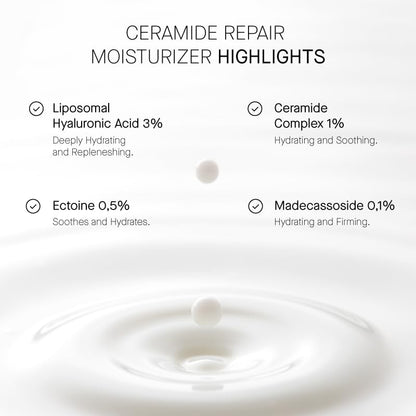 CERAMIDE REPAIR MOISTURIZER - Repairing Facial Moisturizer with Ceramides