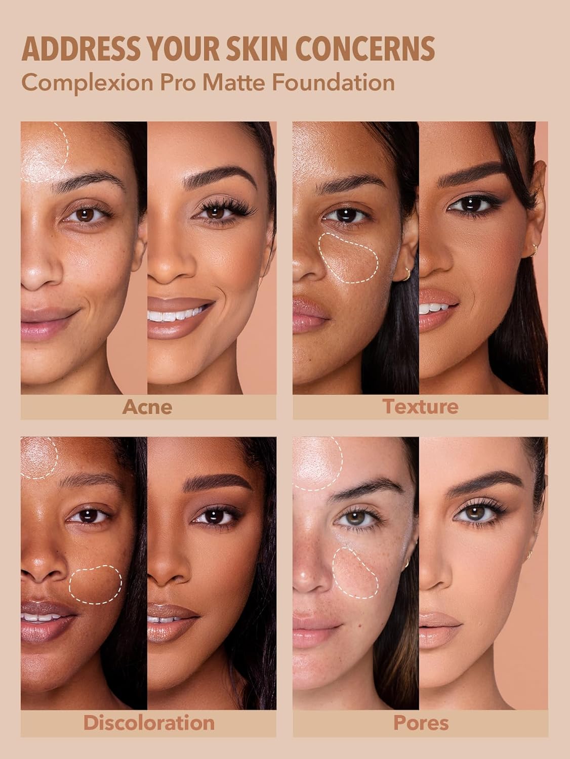 Oracluxe Full Coverage Foundation Makeup Long Lasting Waterproof