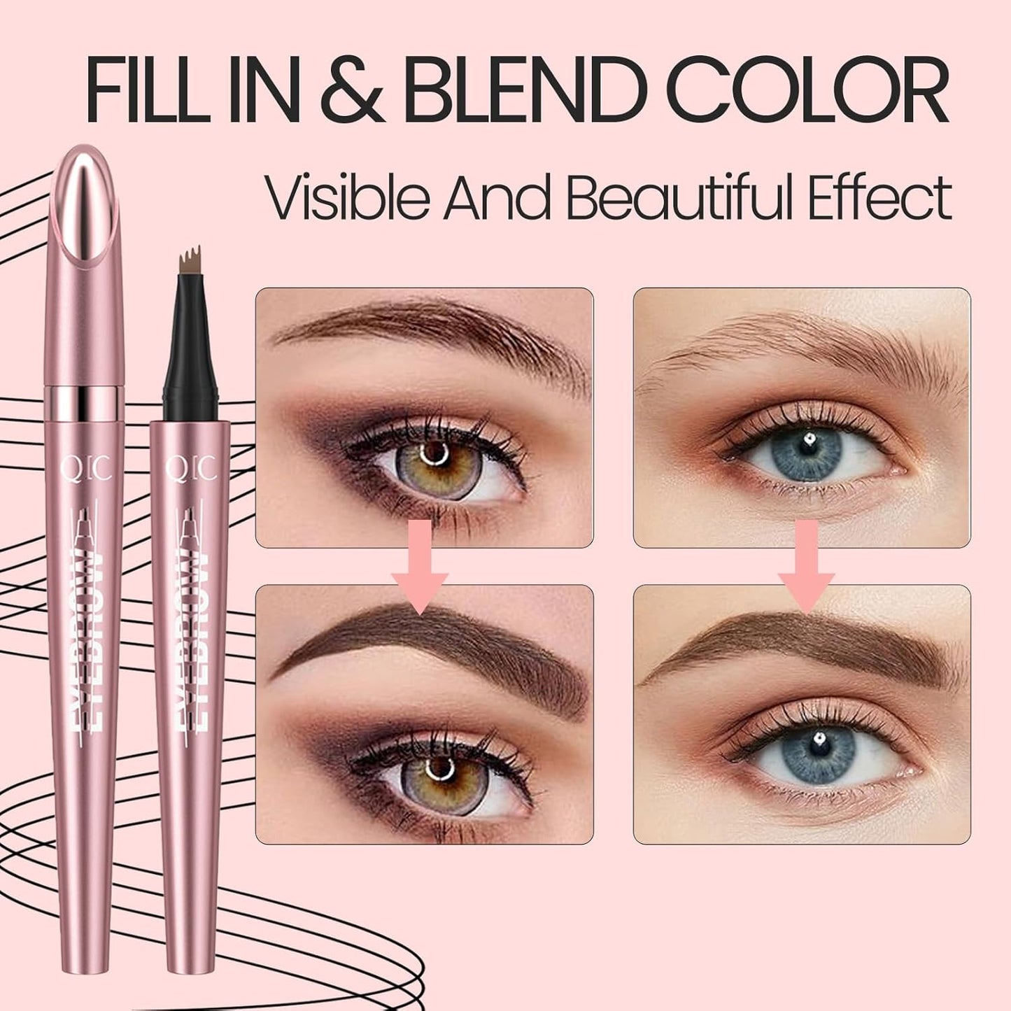 Oracluxe 2025 New Magic Dark Brown Eyebrow Pencil