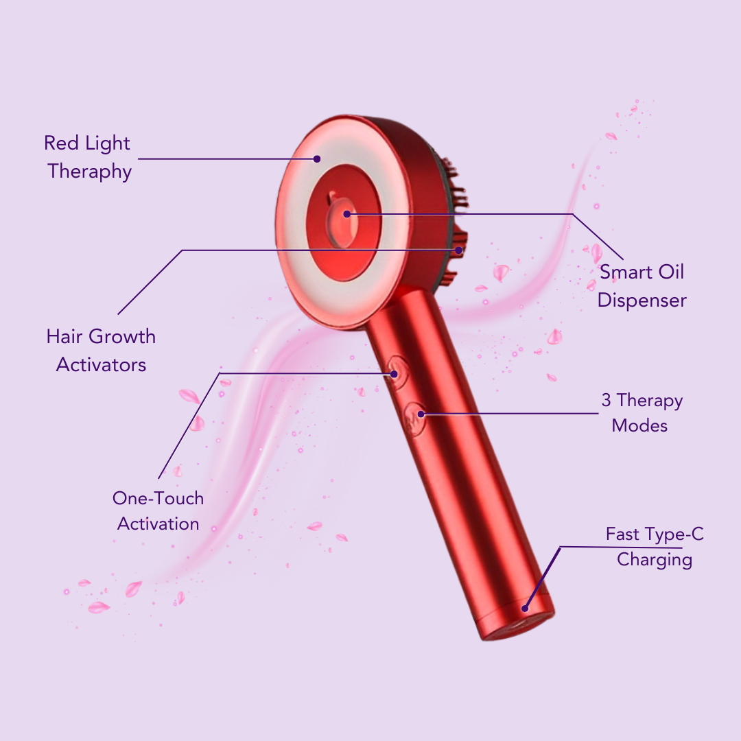 Oracluxe Hair Grow PRO - Red Light Therapy & Deep Scalp Stimulation